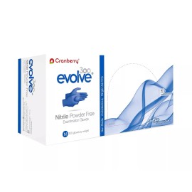 cranberry 10x Box Cranberry Evolve Nitrile Exam Gloves Powder Free 2 mil Medium 3000pcs