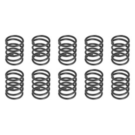 DTGN 1.2x12x15mm(DxODxL) Compression Spring - 20Pack - Good for Machinery - Spring Steel Extension Spring - Black