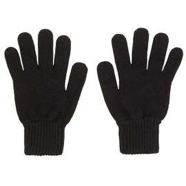 Komonee Black Mittens Gloves Unisex Warm Winter Outdoor Knitted Flexible Hand Warmers