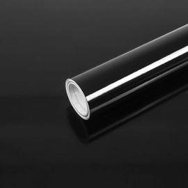 Abyssaly Black Wallpaper Peel and Stick Countertops Glossy Self-Adhesive Paintable Removable Black Wallpaper Kitchen Wallpaper for Cabinet Home Decoration Vinyl Film Shelf Paper 23.6" X 118"