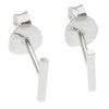 Touch Jewellery 925 Sterling Silver Rectangular Bar Stud Earring
