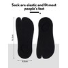 Sintege Flip Flop Socks, 4 Pairs Assorted Colors, Low Cut,