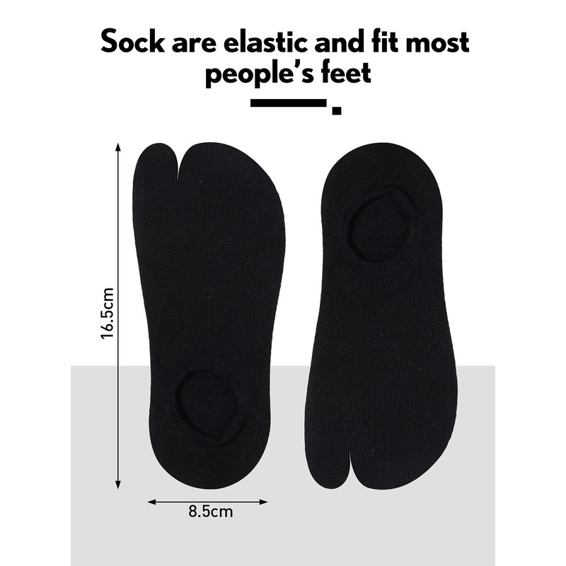 Sintege Flip Flop Socks, 4 Pairs Assorted Colors, Low Cut,