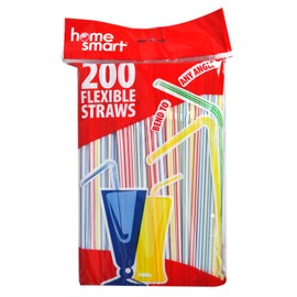 Home Smart Flexible Straws 200 Count