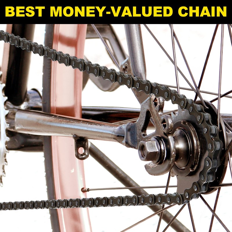 FITTOO Single Speed Bike Chain 1/2 x 1/8 Inch 114