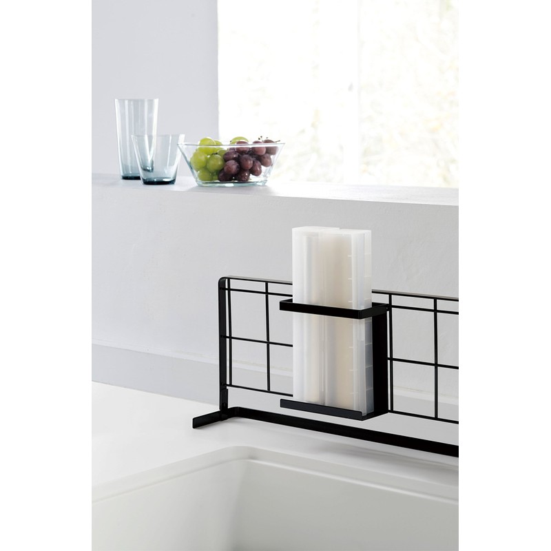 Yamazaki Kitchen Rack, Horizontal Stove Rack, Freestanding Mesh Panel for
