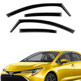 Extra Durable Window Deflectors in-Channel Window Visors Rain Guards Fit for Toyota Corolla 2020-2025 Sedan, Sun Visors, Wind Vent for Shades, Exterior Car Accessories - 4pcs. AG0737