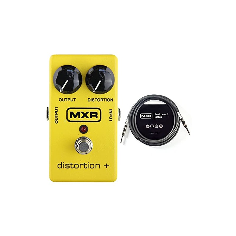 MXR M-104 Distortion+ Bundle MXR 10ft Instrument Cable