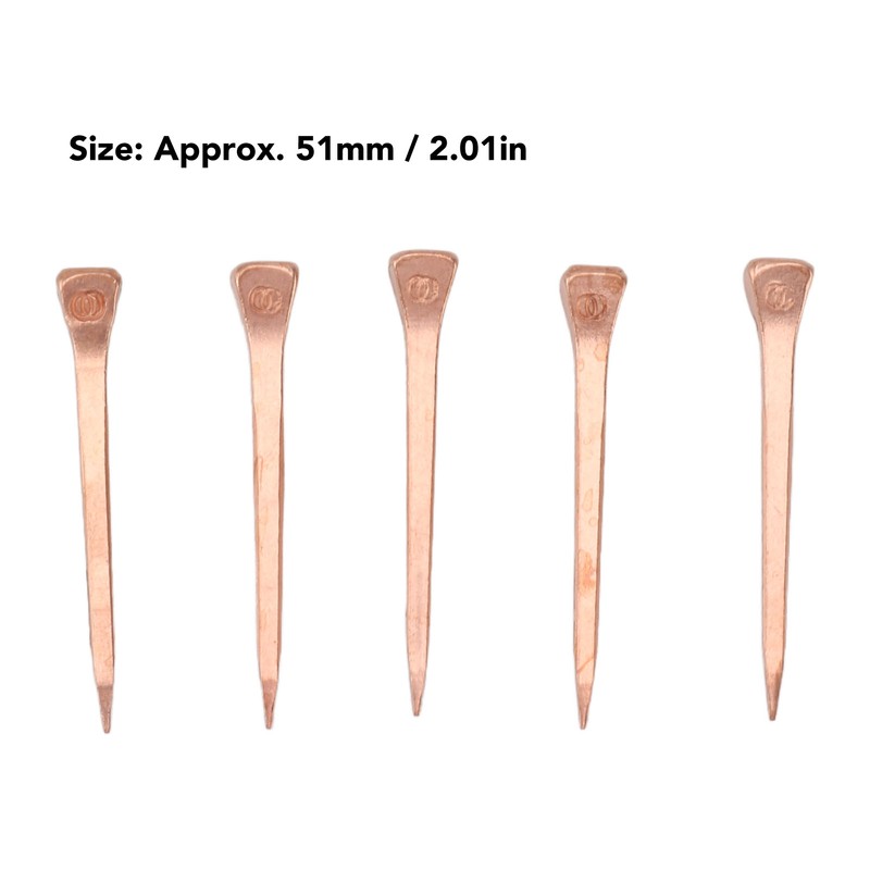 250Pcs Horseshoe Nails Copper Plated Rustproof Equestrian Riding Equipment Pet