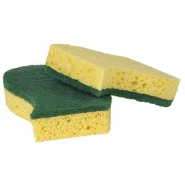 Spontex Scheuerschwamm Anti-Fett, 32 Stück, saugstarker Reinigungsschwamm, waschbar, für alle robusten Oberflächen (16 x 2er Pack)