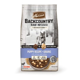 Merrick Backcountry Raw Infused Dry Puppy Food Recipe with Healthy Grains - 10 lb. Bag