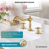 gotonovo Bathroom Faucet 3 Hole 8 Inch Widespread Bathroom Sink