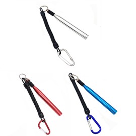 Wacky Rigging Tool, 5.5 Inch Rig Worm Fishing Tool, Wacky Rig Tool, Aluminum Alloy Bass Fishing Worm Set, Fishing Rig Tool with Coiled Lanyard and 300 Fishing O Rings (Color : B)