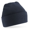Beechfield Unisex Baseball Cap Turn-up Beanie - Marine blue