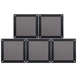 5PCS Computer Cooler Fan Dustproof Filter Magnetic Frame PC Fan Dust Mesh Cover PVC Computer Fan Grills for Standard 140x140mm Computer Cooler Fan Size