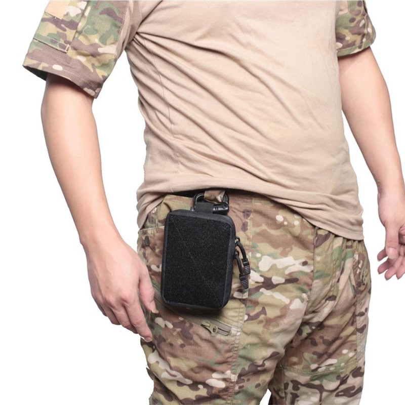 VEHYEGOI 2Pcs Medical Storage Bag, 2Pcs Carabiner, Mini Bag, Tactical