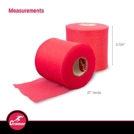 Cramer Tape Underwrap, Sports PreWrap for Athletic Ankle, Wrist, and Injury Taping Jobs, Hair Tie, Headband, Patella Support, Pre-Wrap Athletic Tape, 3 Rolls, 2.75" X 21 Yard Roll of Pre Wrap, Pink
