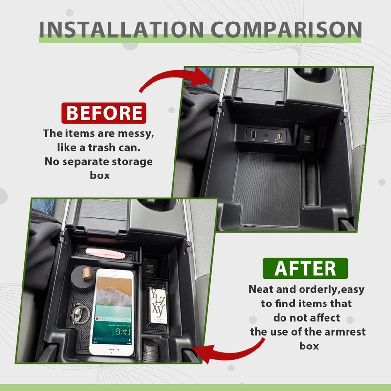 HGWEI Center Console Organizer Compatible with Acura TLX 2021-2025 Interior