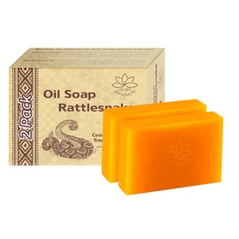 Rattlesnake Oil Soap, 2 Pack, 5.29 Oz Each, Face and Body Soap, 10.58 Oz Total, Jabon Vibora de Cascabel 2 Piezas