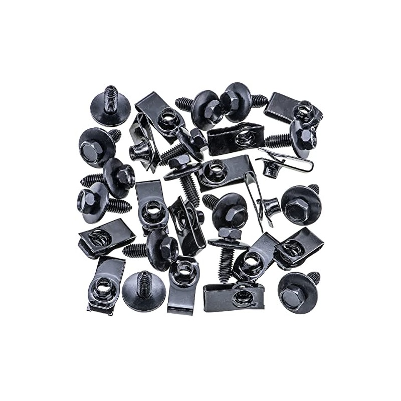Rexka 15 Sets M8-1.25 X 25mm Body Bolts & Extruded