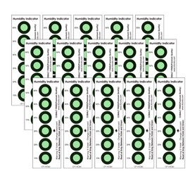 Dry & Dry [15 Packs] Premium Cobalt Free Humidity Indicator Cards(Reusable 6 Spots)
