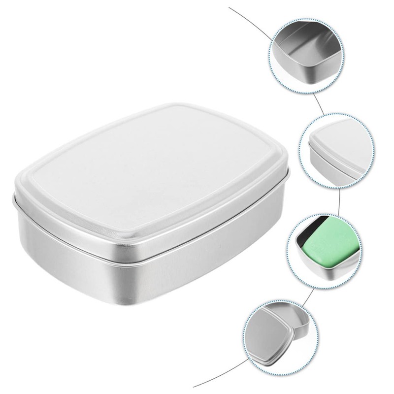 Ciieeo Travel Essential Soap Case Lid Aluminum Soap Holder Perfect