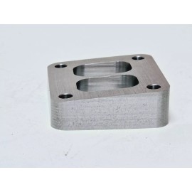 CFS T4 Divided Inlet Slanted Spacer  1.25" / 0.92" Billet 5 Degree Tilted Twin Ports