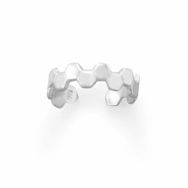 Unbranded Sterling Silver Honeycomb Toe Ring