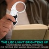 Pocket Magnifying Glass Keychain with Light – Folding Keychain Magnifier