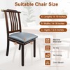 WUSOUPU Leather Seat Covers for Dining Chairs Waterproof Chair Seat