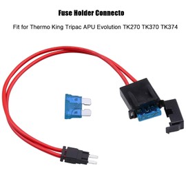 ZOOKOTO 5 Pcs 32V 16 AWG Specialized Car Fuse Holder Connector 15A,Low Profile Mini Blade Type Fuse Holder for Mini ATM Fusebox Panels,with 5Pcs 15A Fuses,11.5 Inch