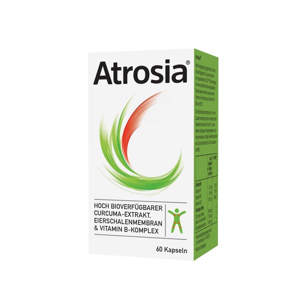 Atrosia For osteoarthritis pain from the pharmacy - with turmeric special extract (optimised bioavailability) and eggshell membrane (NEM®) - 60 capsules