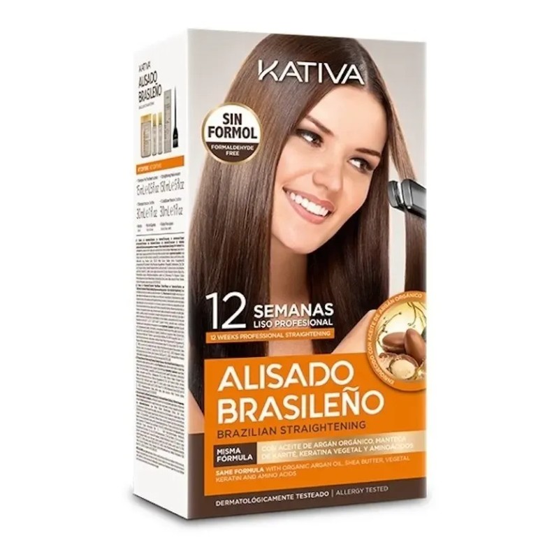 Kit 2 Piezas · Kativa Alisado Brasileño, Alaciado 10 Semanas