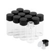 Cadbibe 4ml Clear Glass Vials with Screw Caps and Plastic