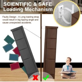 kiddiessentials Furniture Straps (10 Pack) AntiTip Furniture Anchors Kit