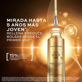 L'BEL - Concentré Sérum Contorno de Ojos Intensivo 15 g, 15% Complejo Antiedad Ojos, Sérum Antiarrugas, Aporta Firmeza y Disminuye Ojeras, Reduce Ojera y Bolsas, con Ácido Hialurónico y Péptidos