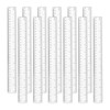 Ruler 30 cm, Pack of 12 Transparent Rulers for School