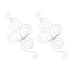 2 Sets Wall Candle Holder Foldable European Style Swirl Wrought