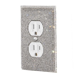 Bling Rhinestone Wall Plate Cover (Single Outlet)