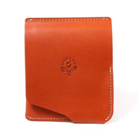 HUKURO JITAN Bifold Wallet, Mini Wallet, Right-Handed, Leather, Genuine Leather, Made in Japan, orange