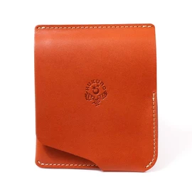 HUKURO JITAN Bifold Wallet, Mini Wallet, Right-Handed, Leather, Genuine Leather, Made in Japan, orange