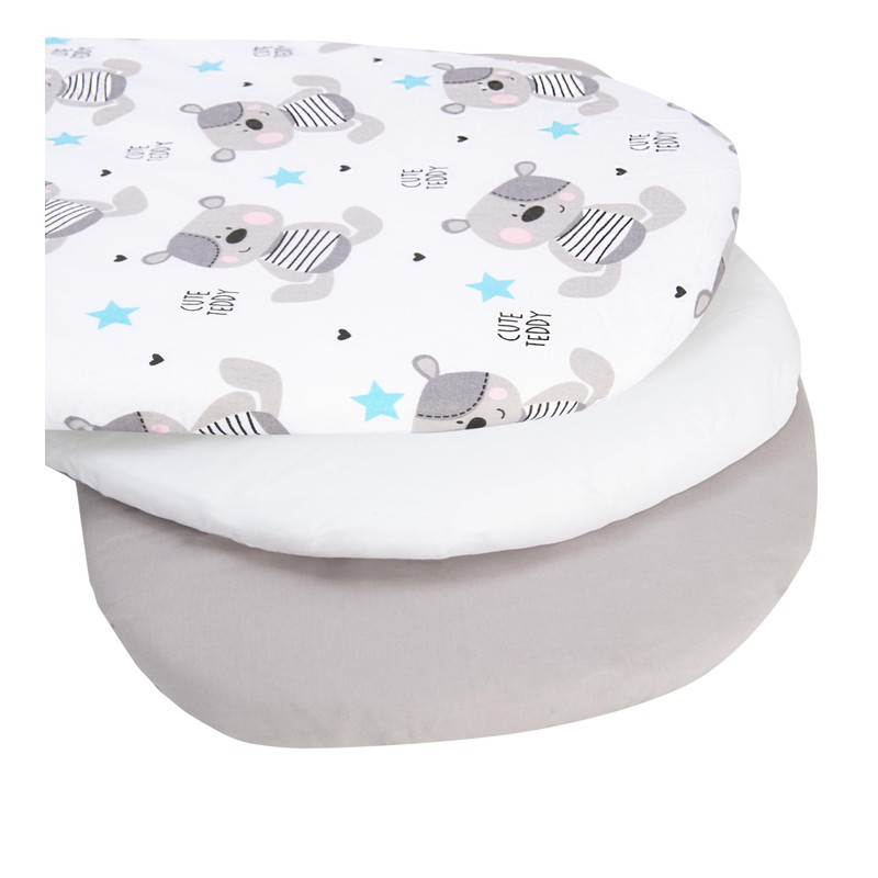 Medi Partners Baby Fitted Sheet Pram Sheet 86 x 40