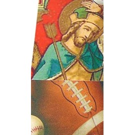Saint Sebastian Sports Holy Cards Set Prayer for Boys and Girls, Pack of 10