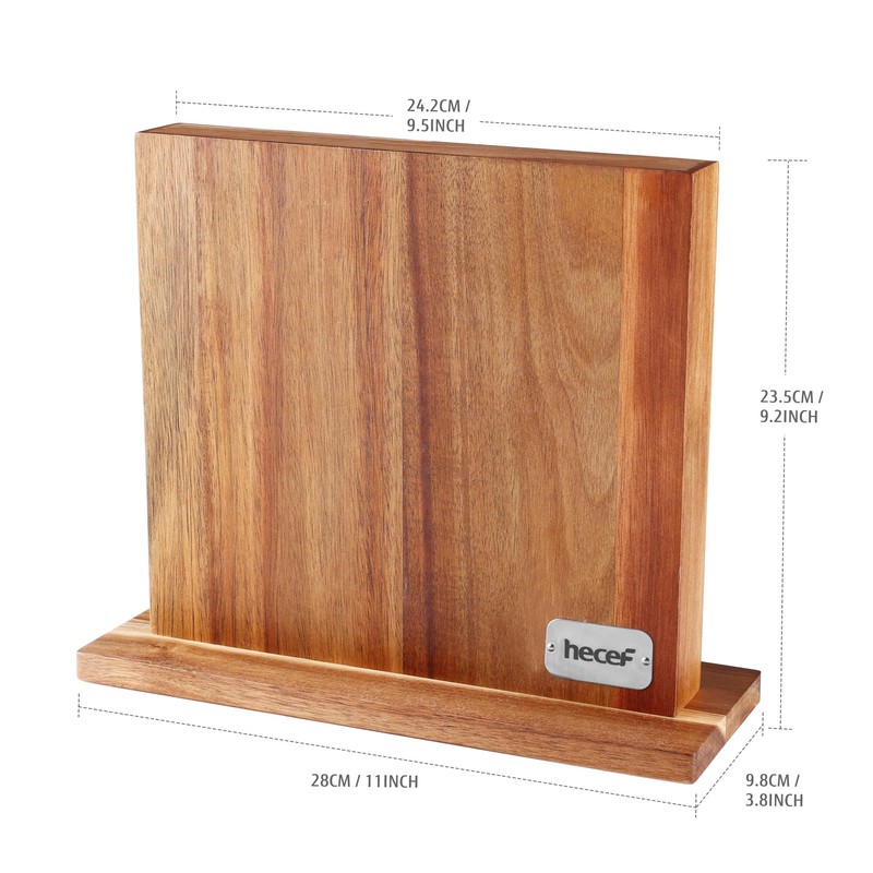 hecef Magnetic Knife Block Holder Rack Magnetic Stands with Strong