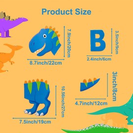 Bandera de fiesta de cumpleaños de dinosaurio, guirnalda de animales prehistóricos de dibujos animados, decoraciones de cumpleaños con temática de dinosaurio, divertidos banderines para colgar en la