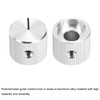 sourcing map 4 Pcs Aluminium Potentiometer Knobs, 1/4"(6mm) IDx5/8"(15mm) ODx1/2"(12.5mm)