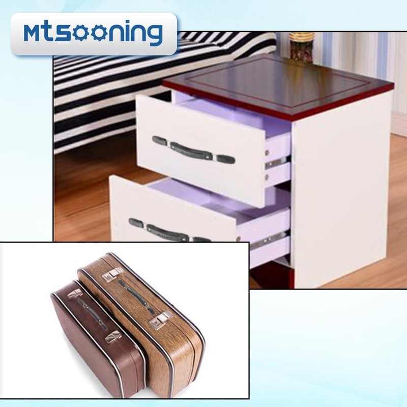 Mtsooning Luggage Handle Replacement Parts,150mm Leather Suitcase Grip Pull Carry