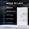 ELEGRP Double Toggle Light Switch - 15A, 120V, In-Wall On/Off,