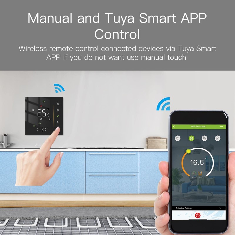 MOES WiFi Thermostat Programmable Room Temperature Controller for Gas Boiler