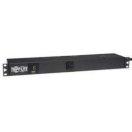 Tripp Lite Metered PDU, 15A, 13 Outlets (5-15R), 120V, 5-15P, 100-127V Input, 6 ft. Cord, 1U Rack-Mount Power (PDUMH15-6) Black